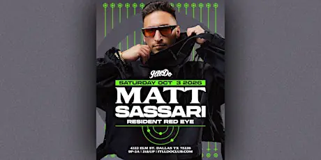 Matt Sassari at It'll Do Club flyer for It'll Do at It'll Do Club