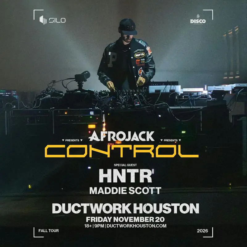 Afrojack flyer for Ductwork Houston at Ductwork Houston