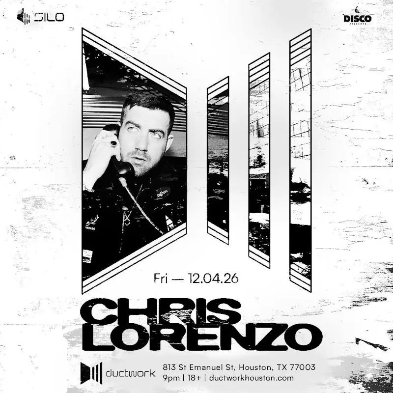 Chris Lorenzo flyer for Ductwork Houston at Ductwork Houston