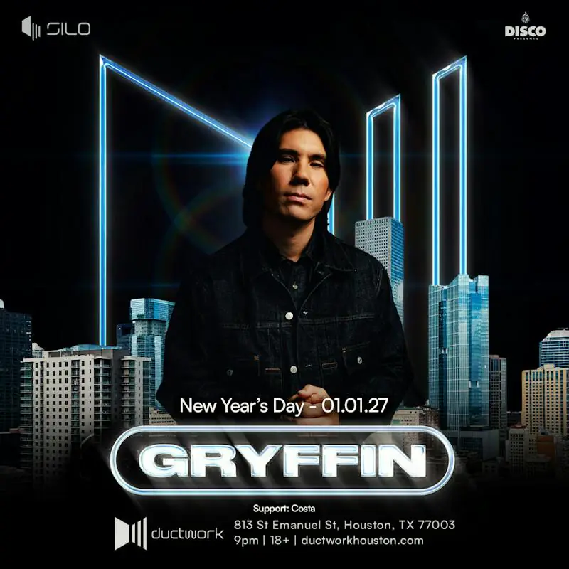 Gryffin flyer for Ductwork Houston at Ductwork Houston