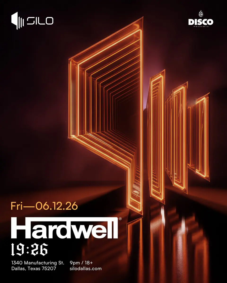 Hardwell flyer for Silo at SILO Dallas