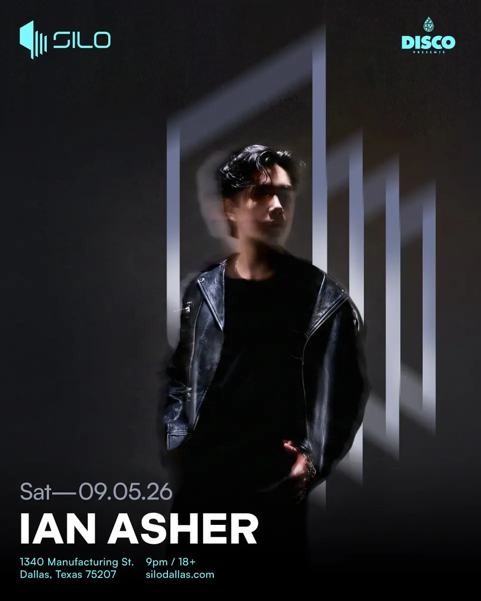 Ian Asher flyer for Silo at SILO Dallas