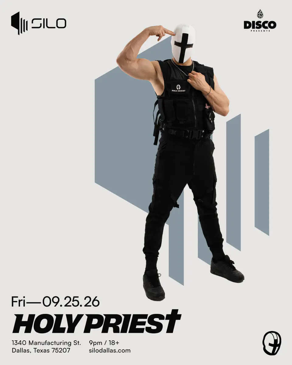 Holy Priest flyer for Silo at SILO Dallas