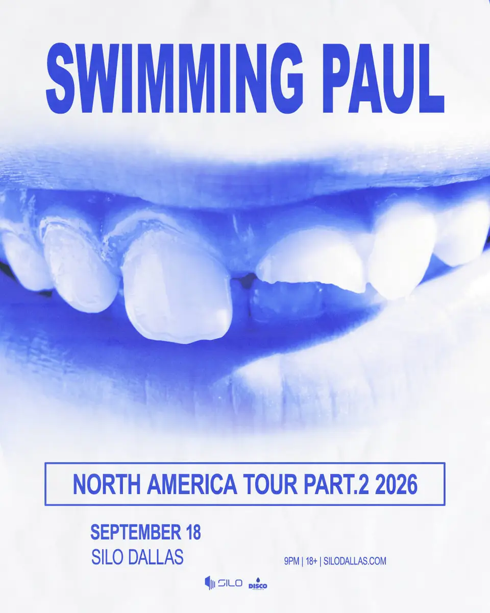Swimming Paul flyer for Silo at SILO Dallas