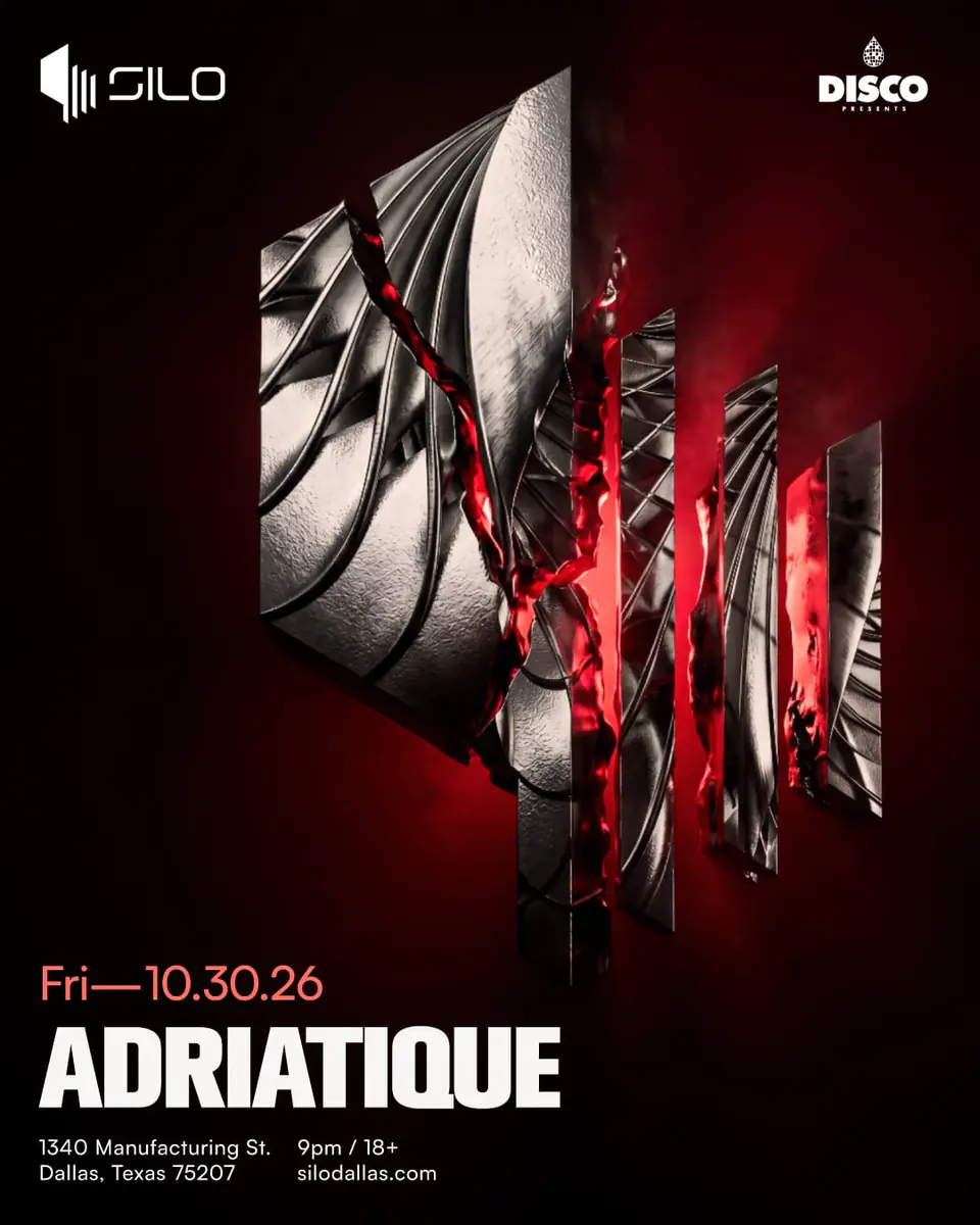 Adriatique flyer for Silo at SILO Dallas