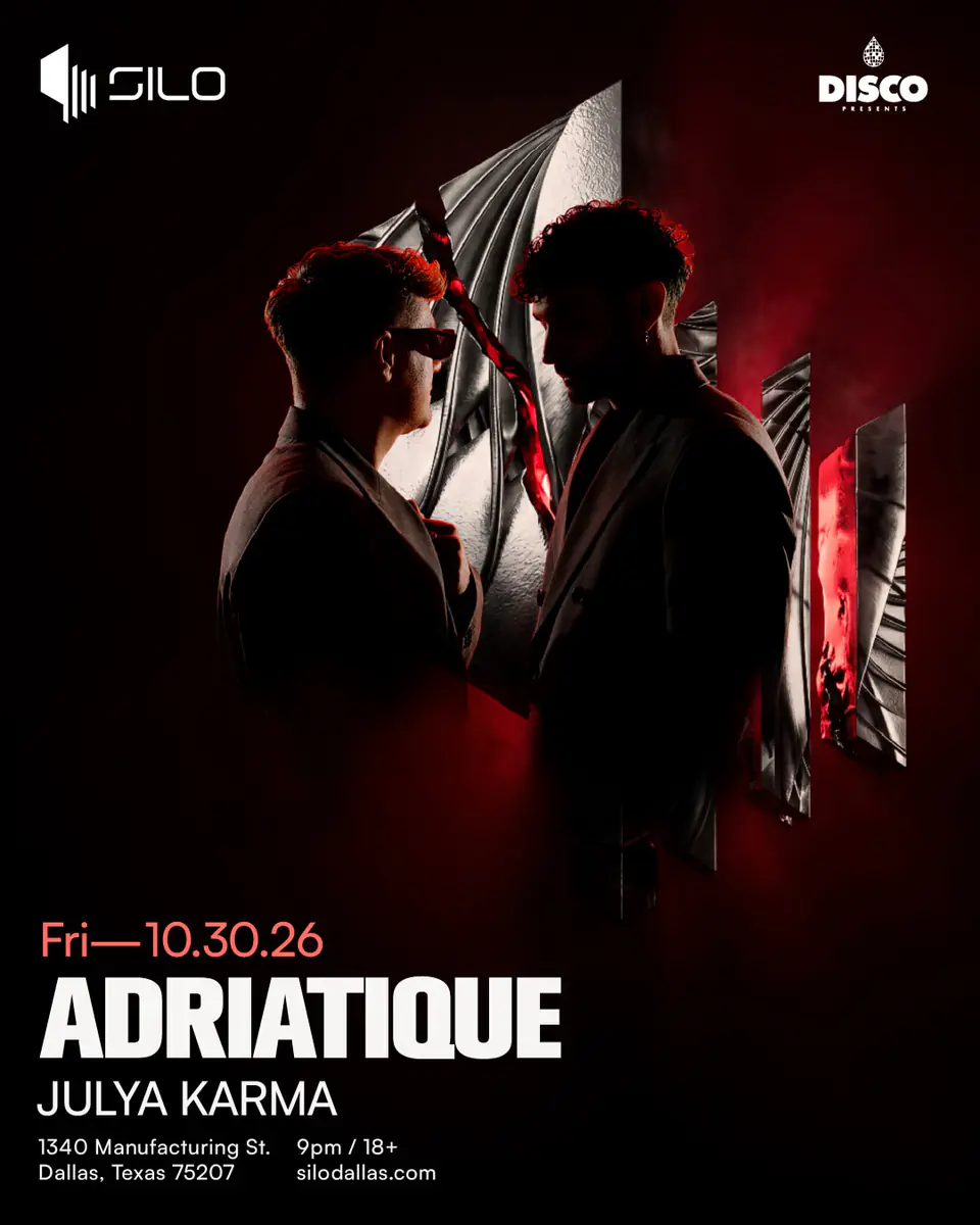 Adriatique flyer for Silo at SILO Dallas