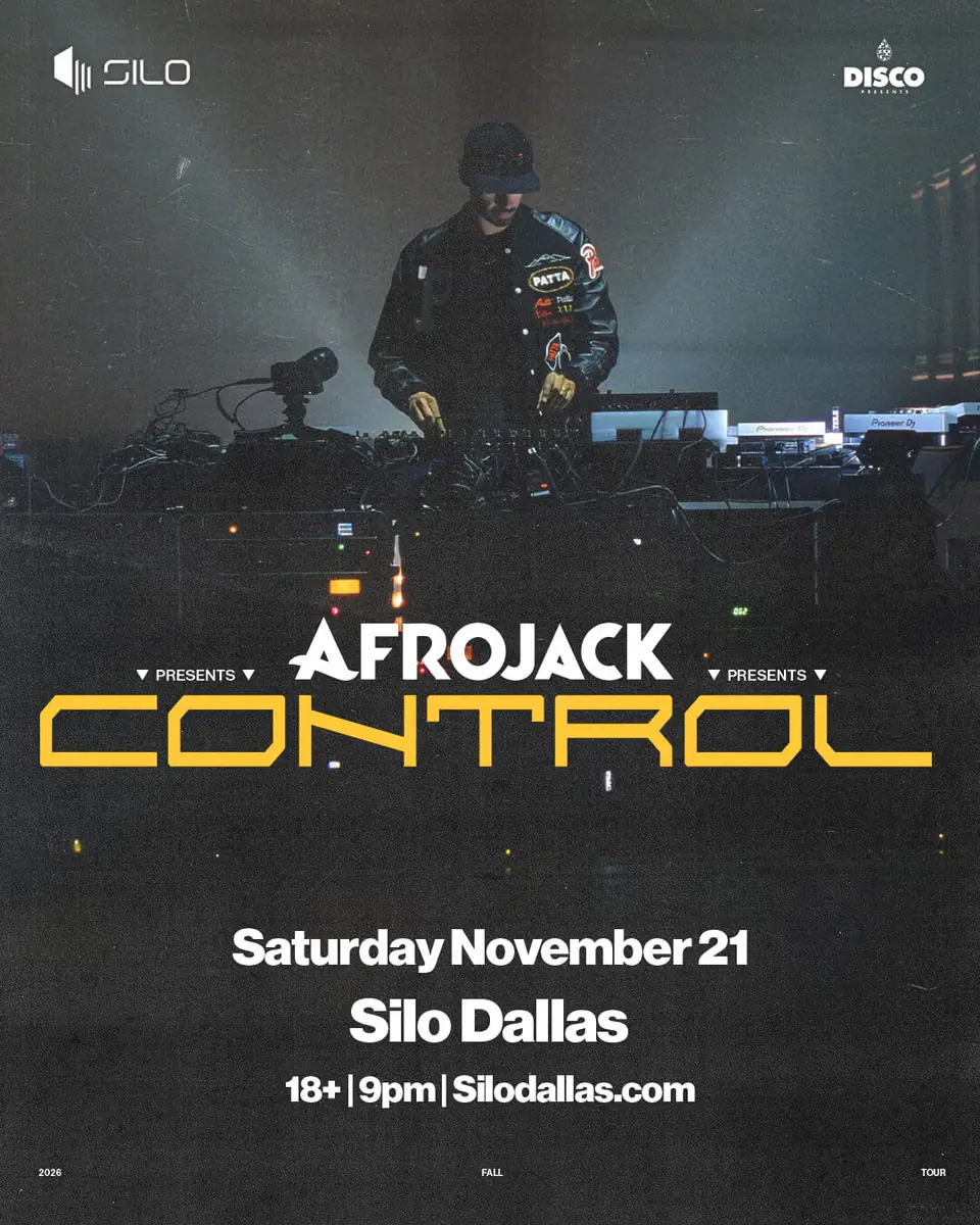 Afrojack flyer for Silo at SILO Dallas
