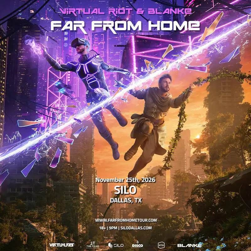 Virtual Riot & Blanke flyer for Silo at SILO Dallas