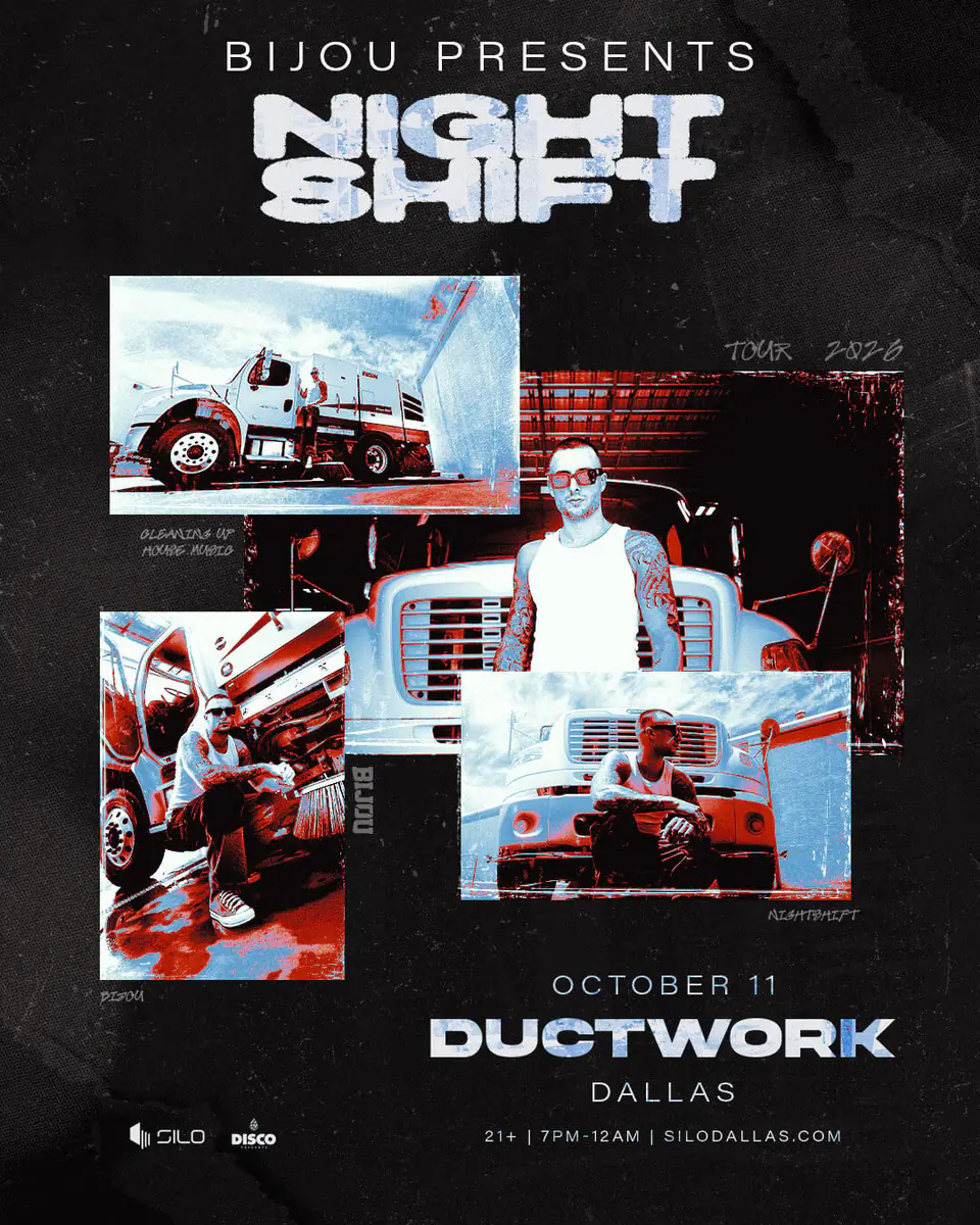 BIJOU flyer for Silo at Ductwork at SILO Dallas