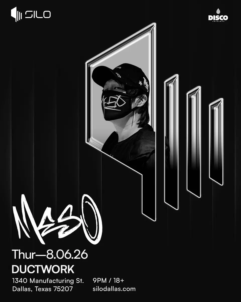 MeSo flyer for Silo at Ductwork at SILO Dallas