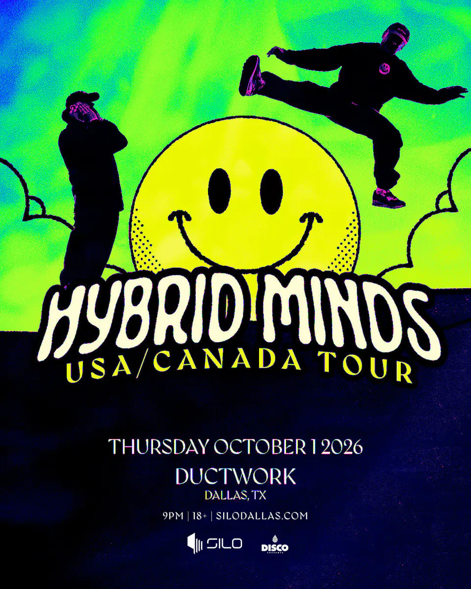 Hybrid Minds flyer for Silo at Ductwork at SILO Dallas