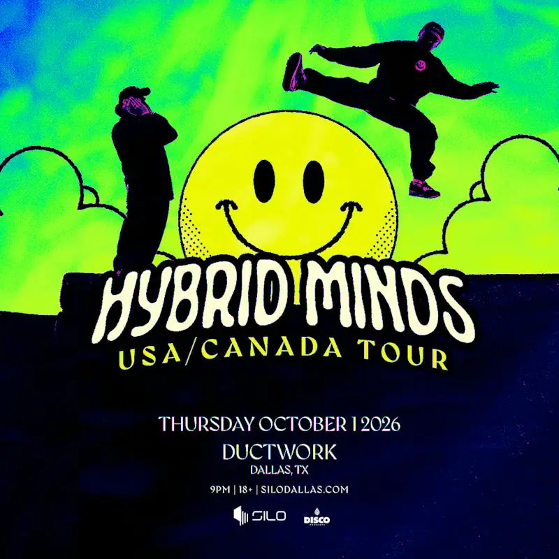 Hybrid Minds flyer for Silo at Ductwork at SILO Dallas
