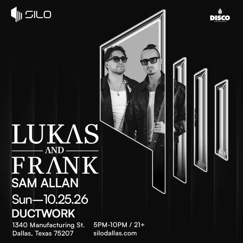 Lukas & Frank flyer for Silo at Ductwork at SILO Dallas