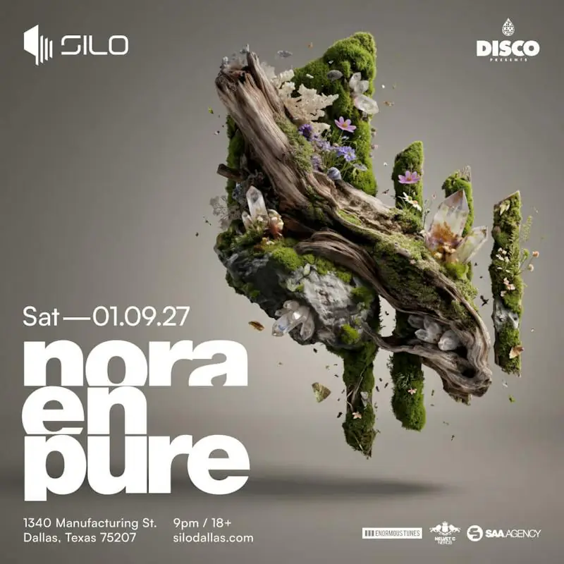 Nora En Pure flyer for Silo at SILO Dallas