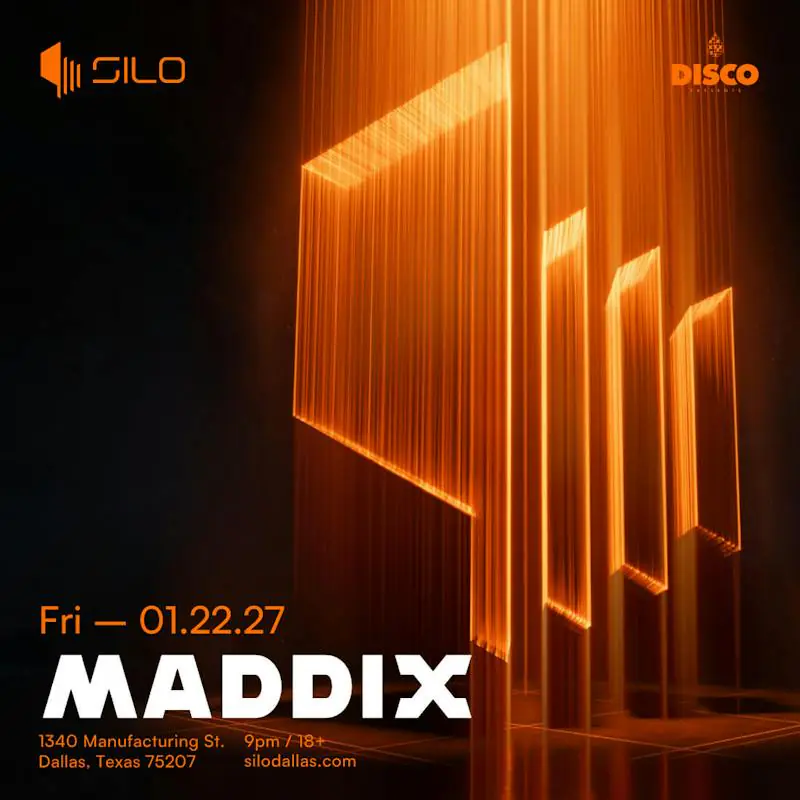 Maddix flyer for Silo at SILO Dallas