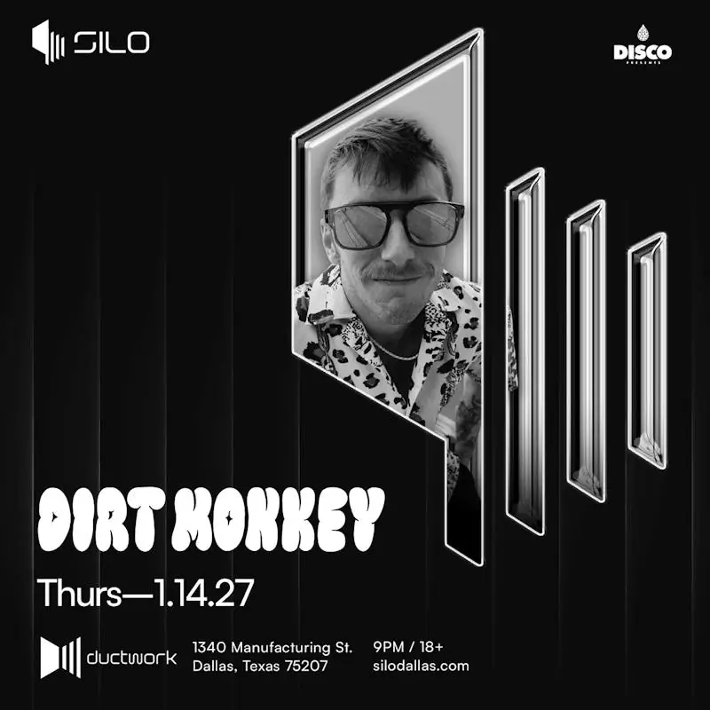 Dirt Monkey flyer for Silo at Ductwork at SILO Dallas