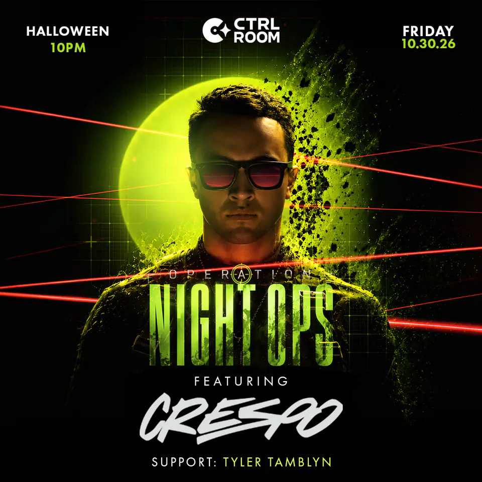 Crespo at CTRL Room 10.30.26 flyer for CTRL Room at CTRL Room Dallas