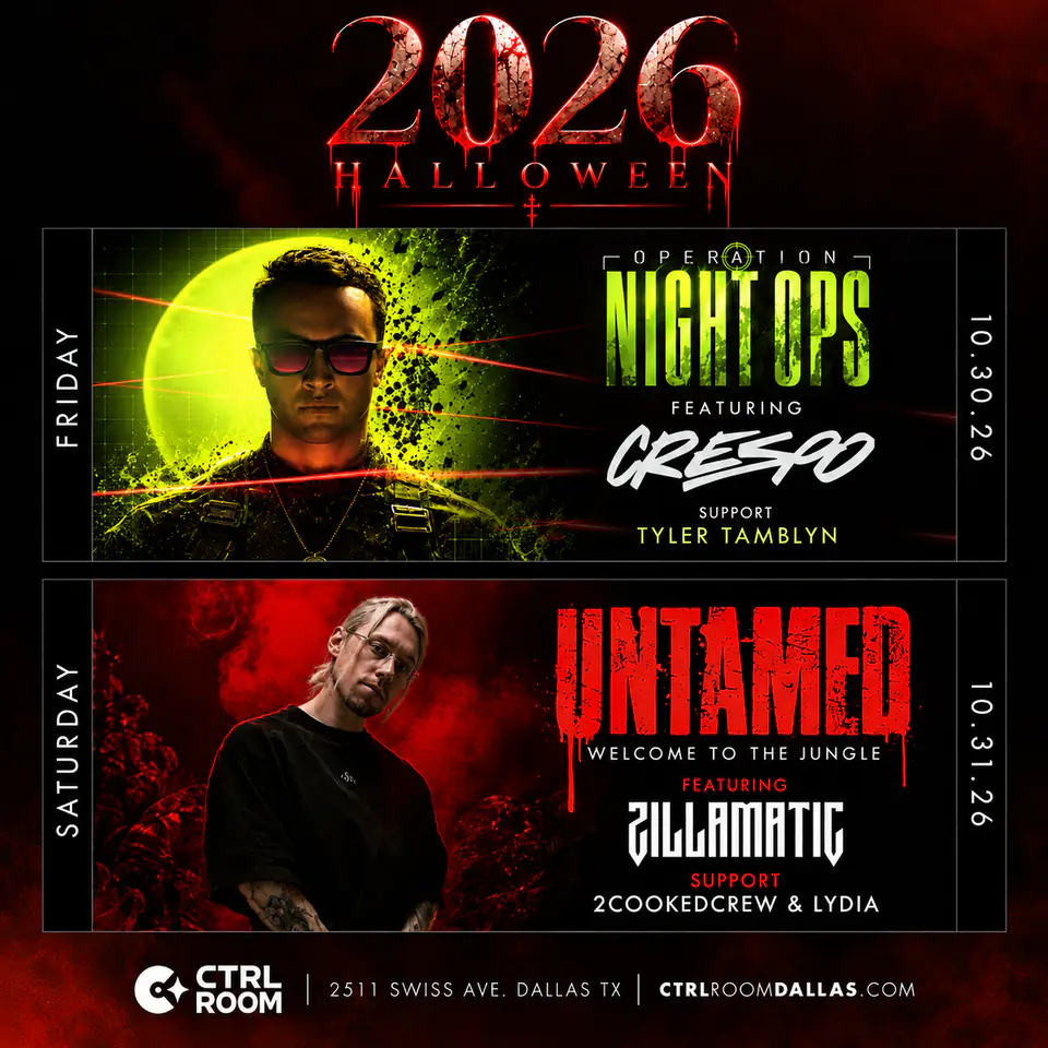 Halloween Weekend at Ctrl Room flyer for CTRL Room at CTRL Room Dallas
