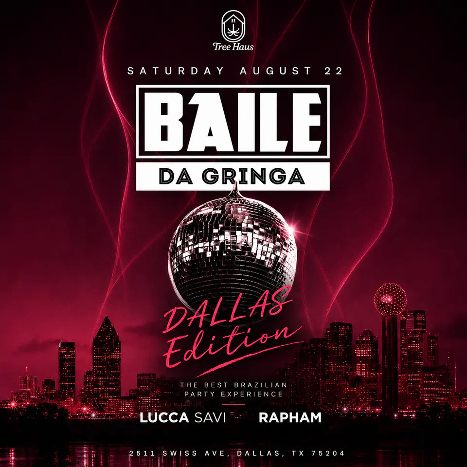 Baile da Gringa at Tree Haus flyer for Tree Haus at CTRL Room Dallas
