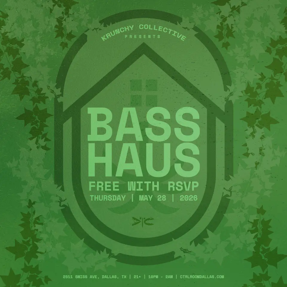 BASS HAUS 5.28.26 flyer for Tree Haus at CTRL Room Dallas