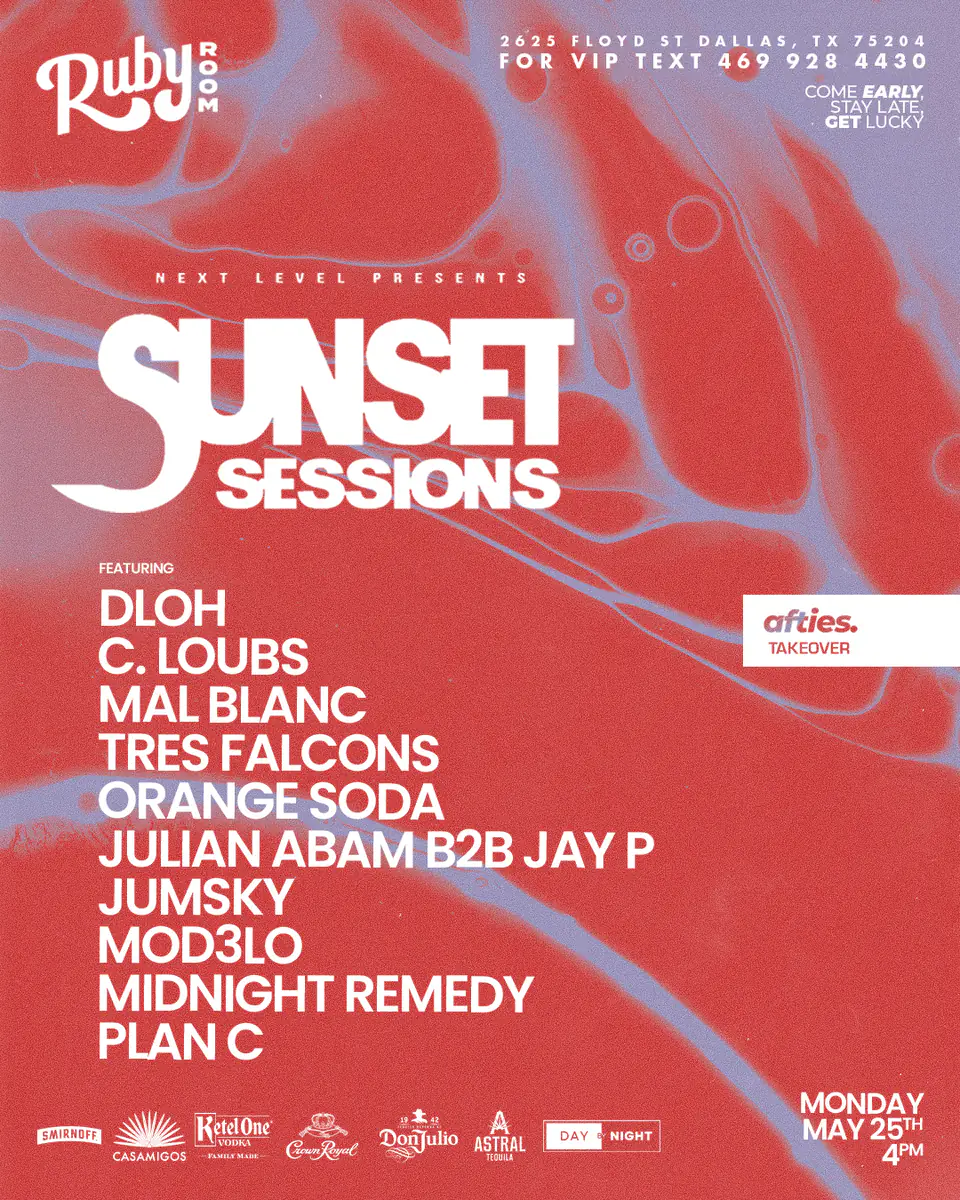 SUNSET SESSIONS (Memorial Day Monday Pop Up) - 5.25