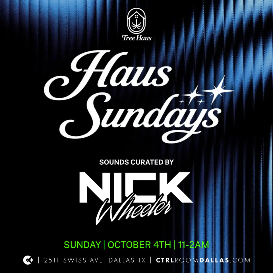 Haus Sundays 10.4.26 flyer for Tree Haus at CTRL Room Dallas