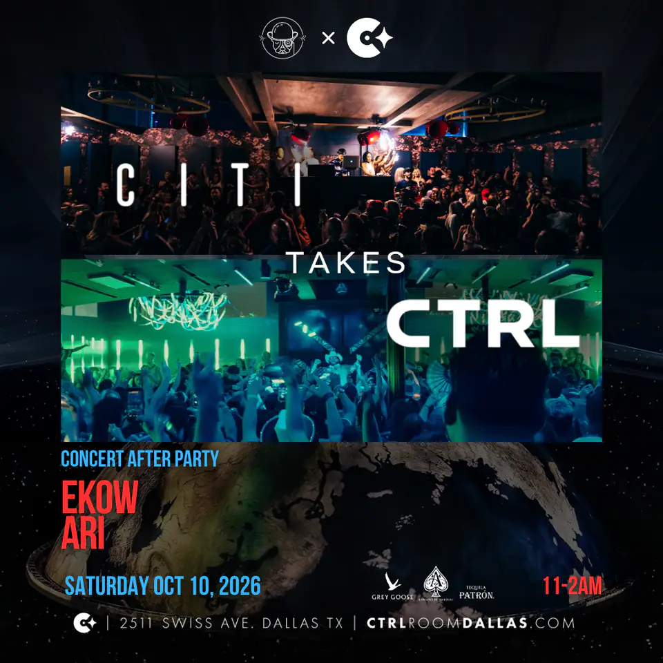 CITI Takes CTRL 11.7.26 flyer for CTRL Room at CTRL Room Dallas